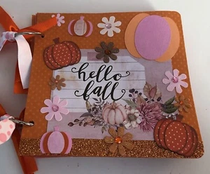 FALL AUTUMN Scrapbook Album 6x6 - Picture 1 of 12