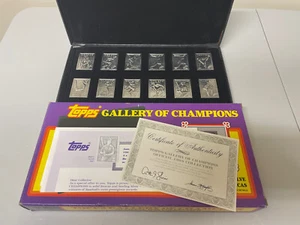 1988 Topps Gallery Of Champions Aluminum Replicas Baseball Cards Sealed Box COA - Picture 1 of 7