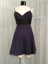 Speechless Women's Dress Purple Black TapestrySpaghetti Strap Dress Jr. SIze 3