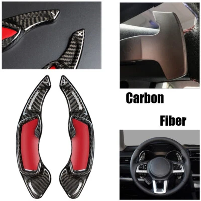 Carbon Fiber Steering Wheel Paddle Shifter For Subaru XV Forester WRX Legacy BRZ - Image 1 of 4