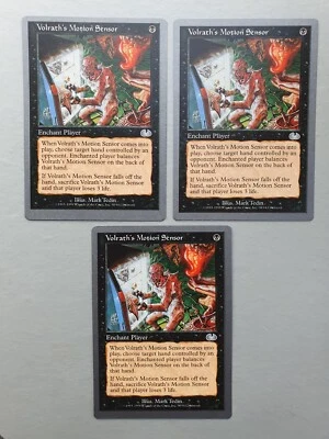 Volrath's Motion Sensor x3,MTG Unglued (1998) Uncommon Black Enchant Creature NM - Image 1 of 2
