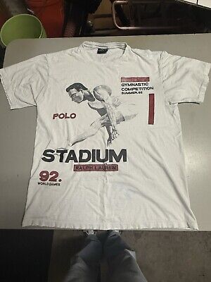 Polo Ralph Lauren T-shirt Hi Tech Climb 1993 Stadium Vintage Polo Ralph Lauren T-shirt Hi Tech Climb 1993 Stadium Vintage