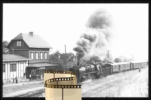 Foto 15x10 Dampflokomotive BR 50 849 - Bahnhof Moßbach ? Neustadt Orla Thüringen - Bild 1 von 1