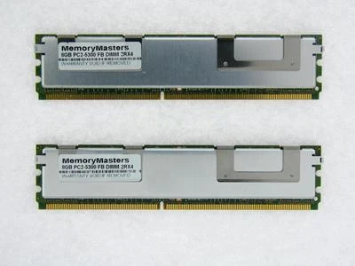 SERVER ONLY 16GB KIT 2X8GB ECC FULLY BUFFERED FBDIMM FB PC2-5300 667 RAM MEMORY - Image 1 of 3