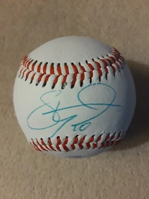 斯蒂芬·德鲁 美国职棒大联盟签名亲笔签名棒球波士顿红袜队干净签名  — 第 1/4 张图片