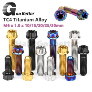 Brida de perno de titanio cabeza Torx M6 x 10 15 20 25 30 x 1,0 paso modificar motocicleta - Imagen 1 de 12