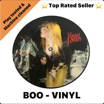 Hanoi Rocks ‎– Malibu Beach / Rebel On The Run 7" Picture Disc - 1983 LIXPD1 NM - Image 1 of 4