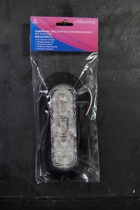 Maxxima M63320RCL 6'' Oval Clear Lense Stop/Tail/Turn Surface Mount Black - Picture 1 of 3