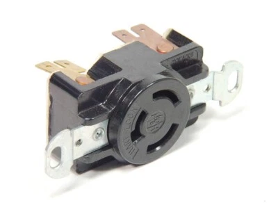 Arrow Hart-Lock L9-20R 2 Pole, 3 Wire, 20A@250VAC, 10A@600VAC Twist Receptacle - Image 1 of 4