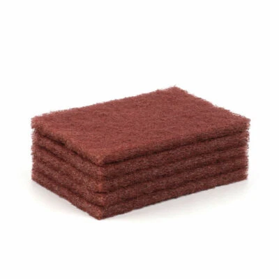 MHP 5x Scotchbrite Abrasive Scuff Finishing Preparation Scotch Pads Red P320 Fine