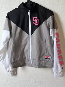 Women’s Small San Diego Padres NEW ERA Track Combo Jacket And Pants City Connect - Picture 1 of 11