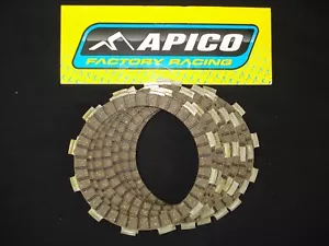 KTM SX200 EXC200 1998-2016 APICO Embrague Fibra Placas de Fricción FP100-7 - Imagen 1 de 1