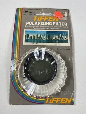 Tiffen 49mm POLARIZING FILTER made in the USA NOS - Open Box - Image 1 of 4