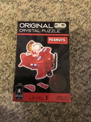 Peanuts Snoopy Red Barron 3D Crystal Puzzle - Complete - Image 1 of 4