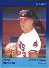 1989 Star Company Greg Roscoe Watertown Indians Minor League Card