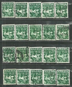 NIGERIA 105 USED OYO CARVER WHOLESALE LOT OF 20 SCV 6.00 #3 - Picture 1 of 1