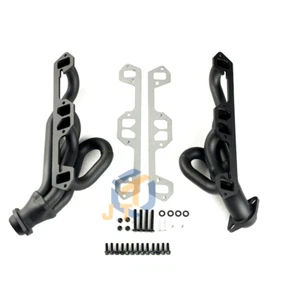 Shorty Headers For 1996-2003 Ram/Dakota/Durango 1500 5.2L 5.9L Black Paint 1.5" - Picture 1 of 10