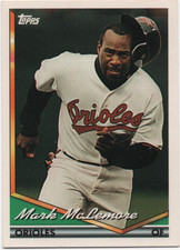 1994 Topps #370 MARK McLEMORE Baltimore Orioles