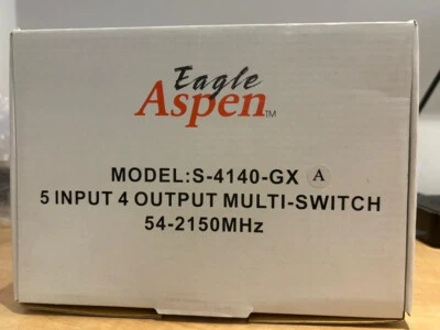 Multi-Switch Eagle Aspen Model: S-4140-GX, 5 Input 4 Output, 54-2150 MHz - Image 1 of 4