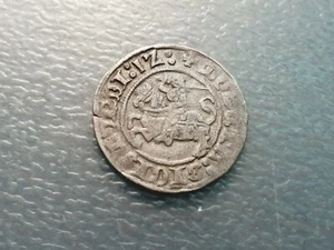 POLAND LITHUANIA SIGISMUND I ZYGMUNT I STARY 1/2 GROSZ 1512 VILNIUS VILNA WILNO - Picture 1 of 2