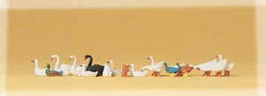 HO Preiser 14167 Ducks, Geese & Swans Wild Animal 18 Figure Set HO3240 - Picture 1 of 6
