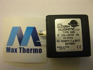 SATURN MAGNETIC TYPE SM5 230V SOLENOID VALVE COIL - COFFEE ESPRESSO D=14.5MM - Picture 1 of 4