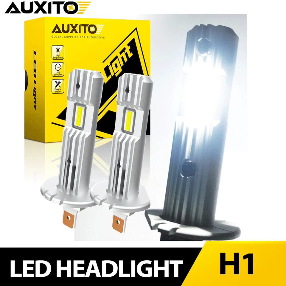 2x Kit de faros LED súper brillantes H1 bombillas antiniebla de haz alto bajo 6500K blanco Foto 1 de 4
