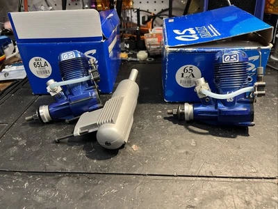 Two OS Engine - OS max LA 65 Blue - New in box FX Blue Motor - Image 1 of 4