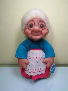 Abuela 1977 con etiqueta colgante - Muñeca troll presa de 14" - Usada - Excelente - Imagen 1 de 12