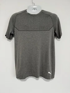 PUMA Men’s Gray DryCell Performance Tee Athletic Size Medium Short Sleeve Great - Picture 1 of 12