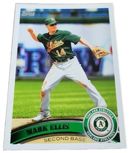 2011 Topps #17 Mark Ellis Oakland Athletics MLB Baseball Card (B8 - Picture 1 of 2