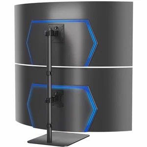 VIVO Dual Ultrawide Monitor Desk Stand, Adjustable Mount for 2 Screens up to 45" - Picture 1 of 8