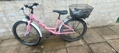 Mädchen Fahrrad 24 Zoll, Weiß/Rosa - Bild 1 von 4