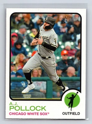 2022 Topps Heritage High Number - A.J. Pollock #611 - Image 1 of 2