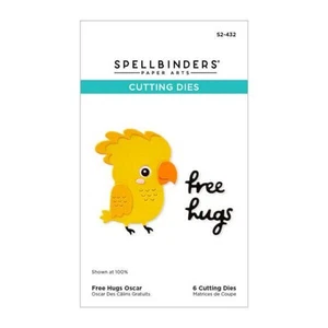 Troqueles grabados Spellbinders - Colección Chirridos alegres - Abrazos gratis Oscar S2-432 - Imagen 1 de 3