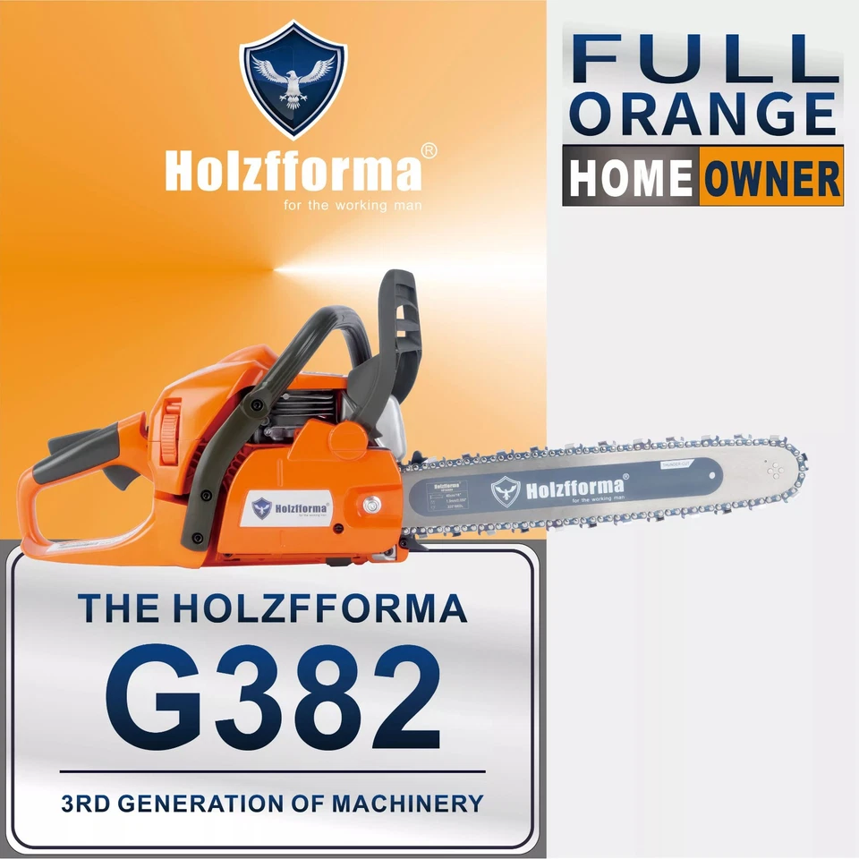 leichte Profi Kettensäge Holzfforma Farmertec G382 50,2cm³ 3,2PS + Tuning Option - Bild 1 von 1