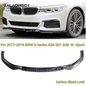 Front Bumper Lip Spoiler Splitter Carbon Style For 17-19 BMW G30 G31 M-Sport - Picture 1 of 8