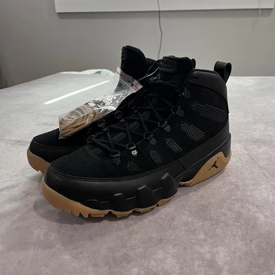 Nike Air Jordan 9 Talla 10 Botas Retro Negro Goma AR4491-025 Hombres’s Zapatos NUEVO Foto 1 de 4
