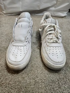 Talla 10.5 Nike Air Force 1 Blanco Gris Claro Muestra 306353-101 - Imagen 1 de 9