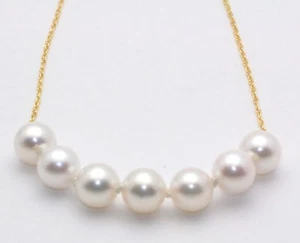 ADD ON PEARL NECKLACE PENDANT 6MM 14K GOLD CHAIN A FAMILY TRADITION - Picture 1 of 2