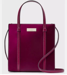 Kate Spade Kenzie Small Tote Bag KI956 Burgundy Purse Dark Raspberry Crossbody - Picture 1 of 10