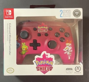 Nintendo Switch Enhanced Wireless Controller 2 AA [ Pokemon Shield ] NEW - Picture 1 of 6
