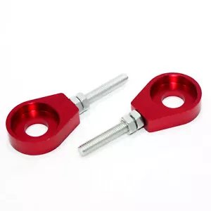 Red 12mm 76mm Chain Adjuster Bolts Tensioner PIT PRO Trail Quad Dirt Bike ATV - Picture 1 of 2