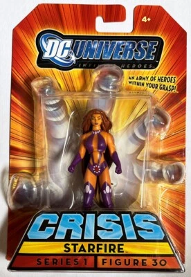 Figura 30 héroes infinitos Starfire sin usar, en caja DC Universe Crisis 4" 2008 Foto 1 de 2