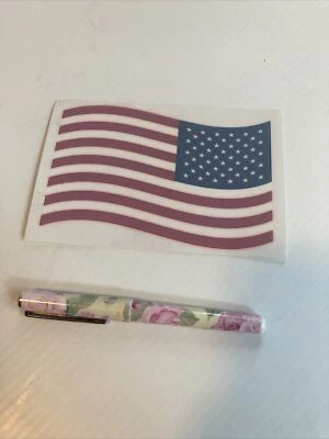 American flag decal sticker cling-on 5.5 inches by 4 inches - Image 1 of 2