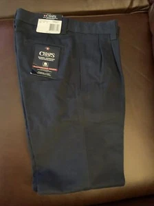 Chaps Boys' School Approved Performance Navy Pants Size 12 Reg - Picture 1 of 2