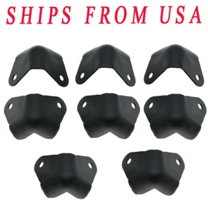 8x Metal Two Hole Guitar Amplifier Corners Speaker Corner Black for Fender - Picture 1 of 3