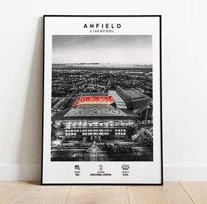 ANFIELD PRINT PHOTO POSTER SQUAD 2024 2025 SALAH LIVERPOOL STADIUM WALL ART - Picture 1 of 6