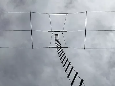 ASSEMBLED 90’ T3FD TERMINATED 3 Wire FOLDED DIPOLE ANTENNA MARS HAM ALE - Image 1 of 4