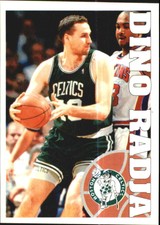 1995-96 Panini Stickers Boston Celtics Basketball Card #8 Dino Radja